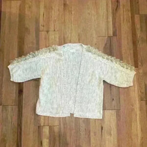 Anthropologie Boho‎ Slouchy cardigan One Size Countryside Chic Coastal Grandma